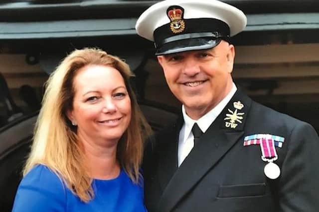 CPO Graham Street with his wife Alison