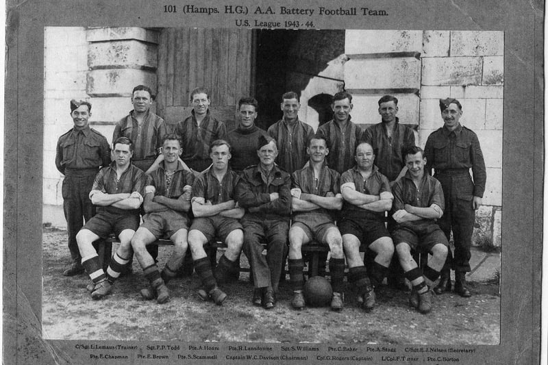 The Portsmouth Home Guard football team 1943-44
