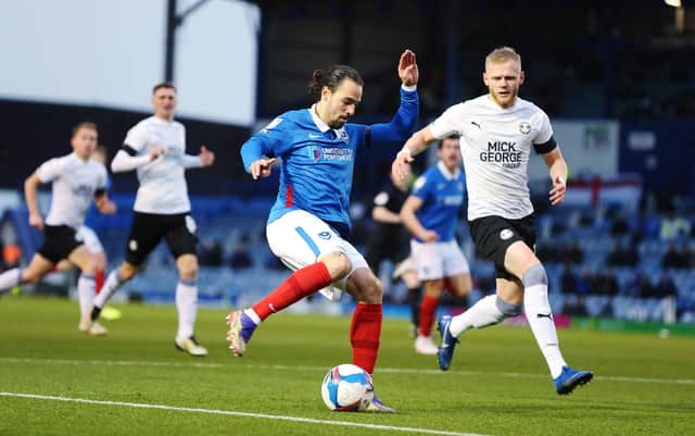 Ryan Williams was a key figure in Pompey's 2-0 success over promotion rivals Peterborough last Saturday. Picture: Joe Pepler