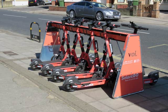 Voi e-scooters. Picture: Eric Eddles