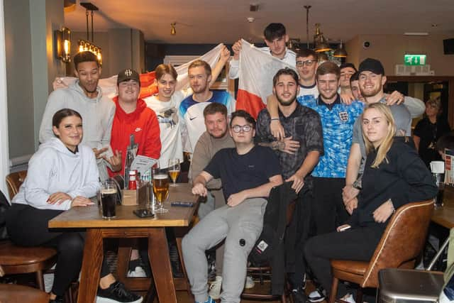 Padnell Rovers Football Club arrived to watch England's comfortable win that moves them into the quarter finals.