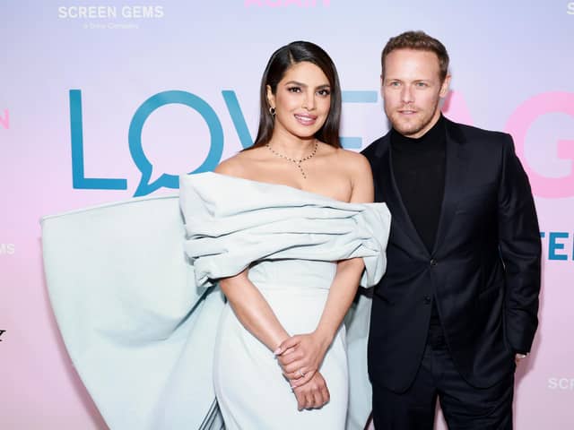 Priyanka Chopra Jonas and Sam Heughan star in Love Again at the Arc Cinema. Photo: Getty Images