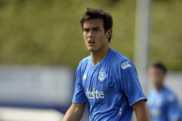 Buckland boy Marlon Pack, see here playing for Pompey in July 2010, made two appearances for the Blues before his 2011 release. Picture: Steve Reid