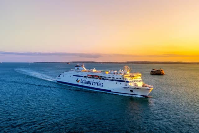 Brittany Ferries' ship Galicia on its way to Portsmouth taken by Marcin Jedrysiak. Instagram: @MarcinJ_Photos