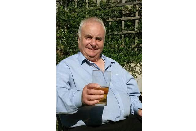 Pompey fan Robin Sweetman, who has passed away after a battle with cancer.