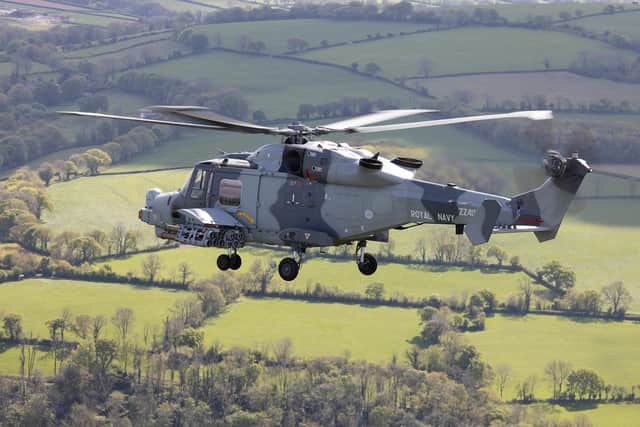 The Wildcat helicopter which tested the Martlet missile