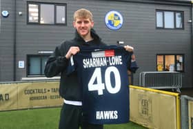 Teddy Sharman-Lowe  has joined Hawks on loan from Chelsea for the remainder of the season. Picture by Dave Haines