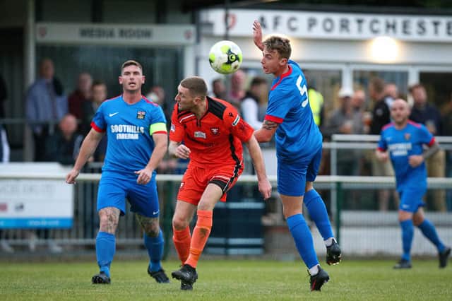 A crowd of 502 watched Portchester v Fareham in August. Will the  'El Creekio' derby rematch on Bank Holiday Monday attract an even bigger attendance to Cams Alders?
Picture: Chris Moorhouse