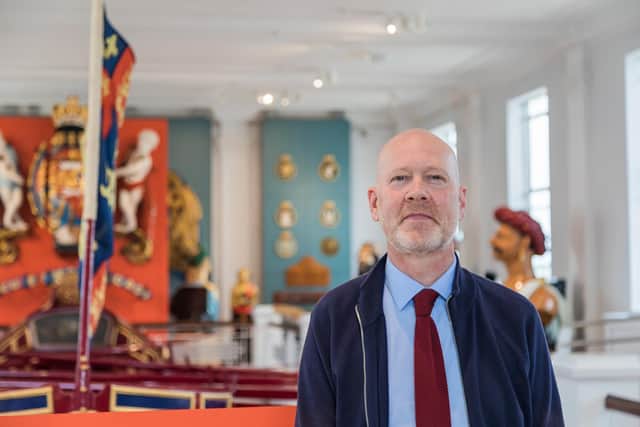 Matthew Sheldon, director of museum of operations at the National Museum of the Royal Navy, at the Victory Gallery on opening day at Portsmouth Historic Dockyard. Picture: Mike Cooter (170521)
