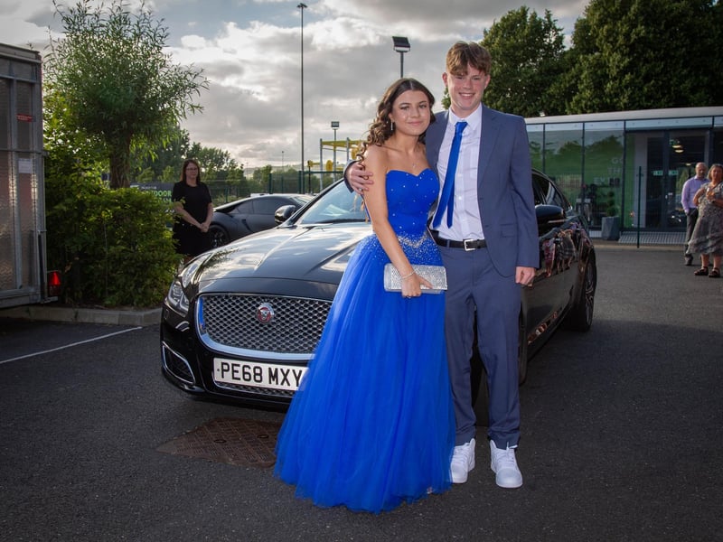 Students dressed up for Ark Charter Academy prom night