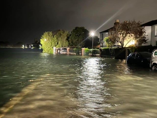 Gosport has been hit by terrible flooding following weather warnings and high tides. Gosport Drones has captured a range of images across the area showing the extent of the flooding - the areas include Park Road, Little Anglesey Road, St Marks Road, Gosport Ferry, Delme Roundabout and Lower Quay. Picture credit: Gosport Drones