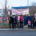 Royal Mail workers protesting outside Royal Mail Portsmouth Delivery Office for pay, jobs and conditions on Wednesday 30th November 2022

Pictured: Royal Mail staff outside Royal Mail Portsmouth Delivery Office, Hilsea.

Picture: Habibur Rahman