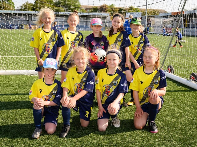 Gosport Borough Roses U8s. Picture: Keith Woodland (030621-20)