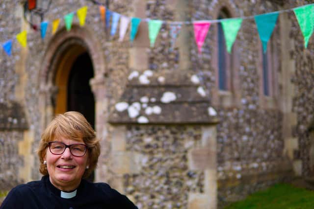 Rev Jane Isaac, from St Nicholas Church, in Wickham 