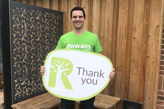 Great British Bake Off finalist Dave Friday will judge the Rowans' Great BIG Bake Off to raise funds for the hospice