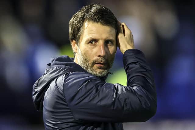 Pompey head coach Danny Cowley believes there's progress to be made within the club's academy.   Picture: Robin Jones