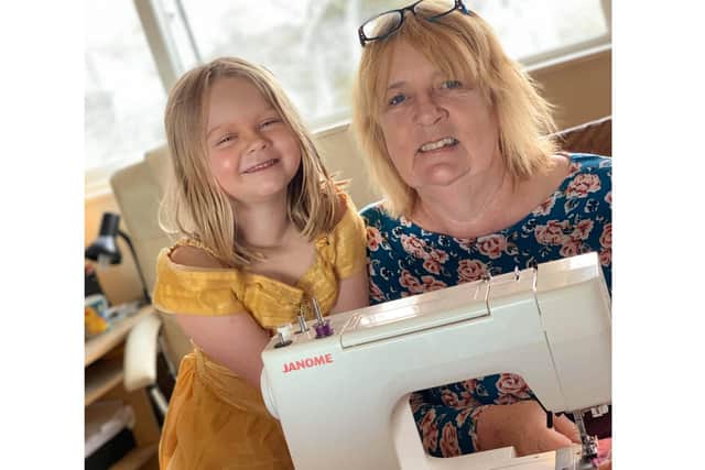 Lin Gell with five-year-old great-granddaughter Darcy
