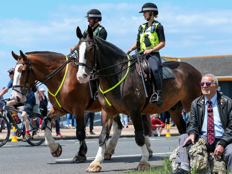 Veteran former paratrooper Dave Hughes at the D-Day 80 national commemorative event.Picture: Chris  Moorhouse (050624-042)