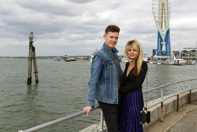 Alana Hebenton with her fiance Stuart Burnett