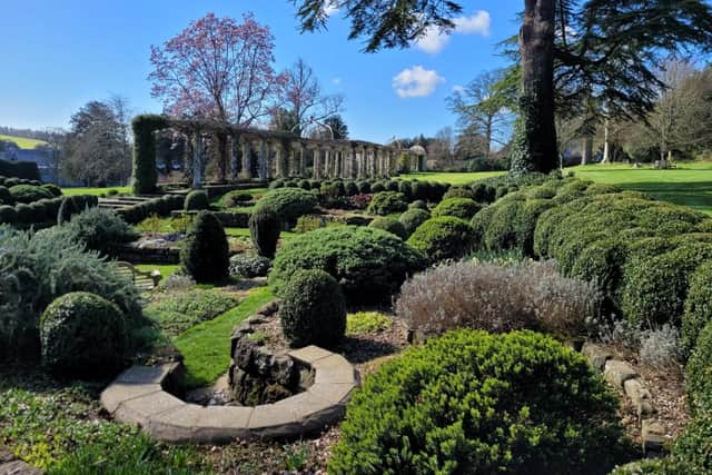 West Dean's pituresque sunken garden.