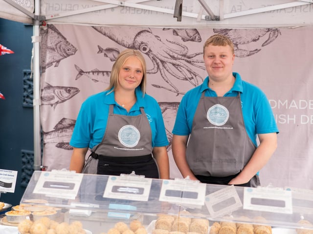 Emsworth Food Festival 2026 in Emsworth. Pictured is Lola and Jack. Pictured by Alec Chapman