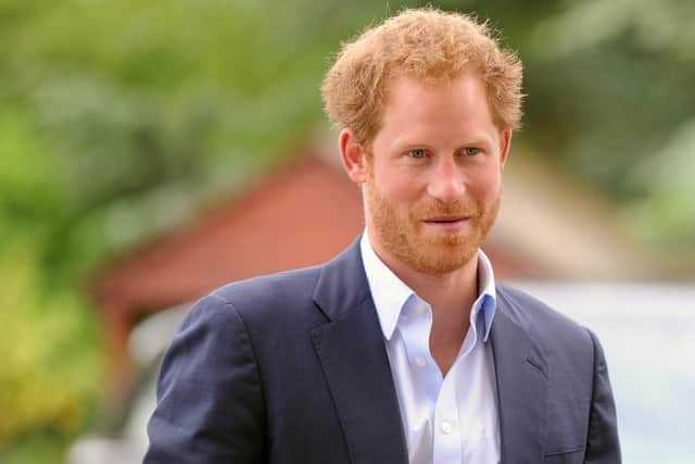 Prince Harry pictured at Southwick House in 2016, when he met a group of military veterans from across the Armed Forces who took part in the D-Day landings
Picture: Sarah Standing (160749-1270)