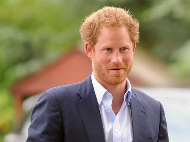 Prince Harry pictured at Southwick House in 2016, when he met a group of military veterans from across the Armed Forces who took part in the D-Day landings
Picture: Sarah Standing (160749-1270)