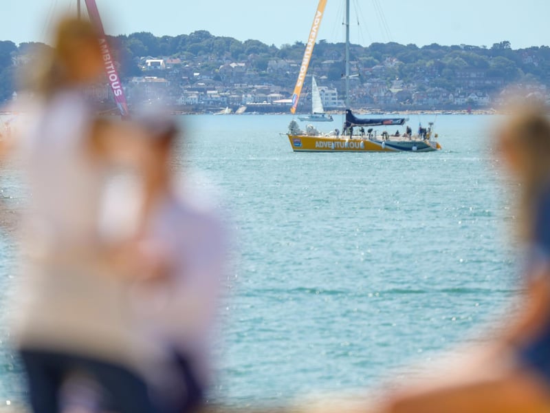 It was a beautiful scene as the yachts returned to Portsmouth where they set off from in September 2023.Picture: Chris Moorhouse (270724-30)