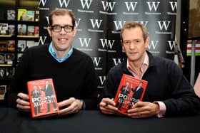 Richard Osman (left) is set to leave Pointless after nearly 13 years. (Photo by Anthony Harvey/Getty Images)