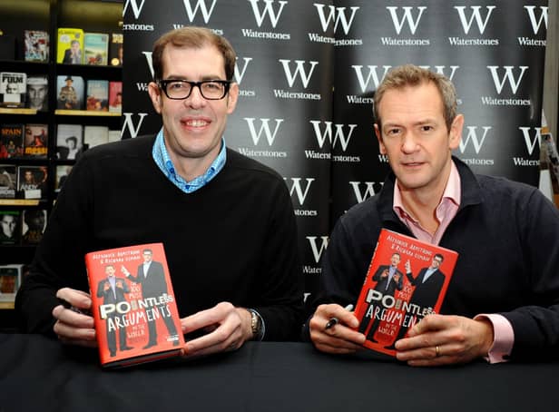 Richard Osman (left) is set to leave Pointless after nearly 13 years. (Photo by Anthony Harvey/Getty Images)