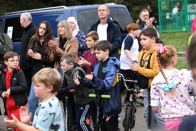 Olympic Bronze Medalist Declan Brooks opening the park.Picture: Sam Stephenson