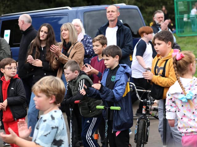 Olympic Bronze Medalist Declan Brooks opening the park.Picture: Sam Stephenson