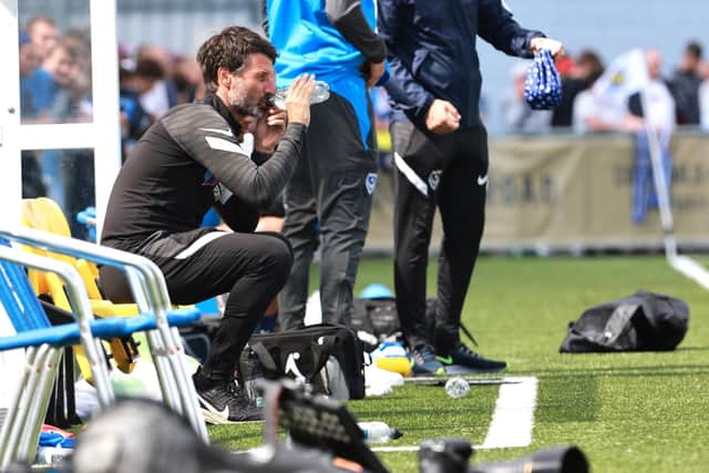Danny Cowley will oversee his latest Pompey friendly with a trip to Bristol City in a behind-closed-doors fixture. Picture: Paul Collins