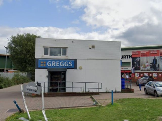 Rated 5: Greggs Portsmouth, Quatremain Rd at The Lodge, Ameiva Point, Quartremaine Road, Portsmouth; rated on April 24