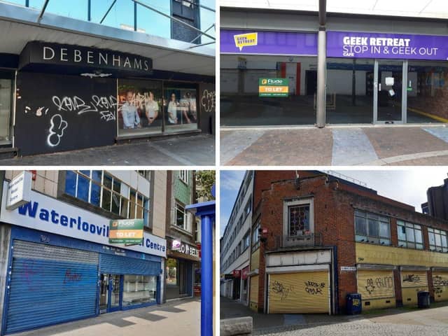 Here are some of Portsmouth's empty shops in the city centre.