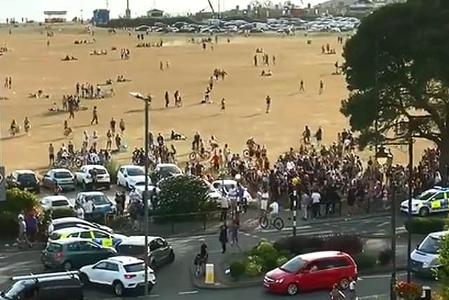 Police attended a disturbance on Southsea Common on June 23 2020 where a 17-year-old boy was arrested. Picture: Gethin Jones
