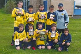 Moneyfields Under 10s, 2007/08. Back (from left):  Hew Richards, Kaleem Haitham, Jake Cooksley, Alfie Rutherford, Jarod Leat.
Front: Tom Fripp, Chad Musslewhite, Sheldon Green, Connor Bowen, Will Swatton.
