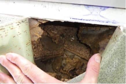 The shocking state of the home in Gosport, which led to the family living in it receiving £8,500 in compensation from Vivid.