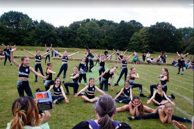 Students performing at the celebratory event