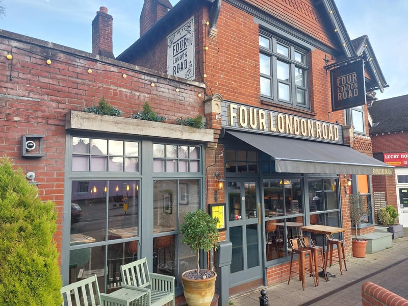 Four London Road in Horndean has a rating of 4 out of 5 based on 471 TripAdvisor reviews. It serves delicious Mediterranean inspired tapas dishes