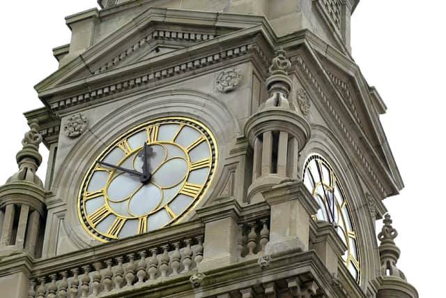 Portsmouth Guildhall's clock tower