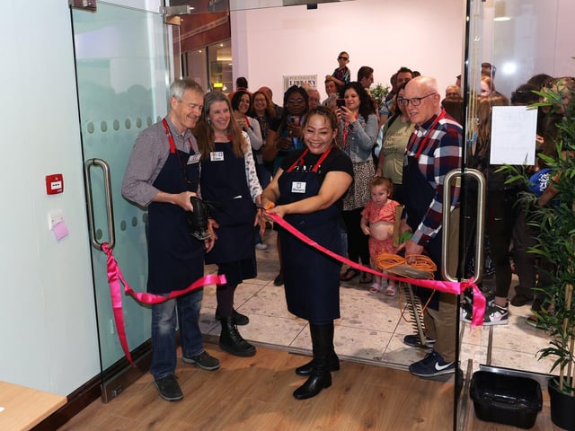 Portsmouth's first 'library of things' will open in the Cascades Shopping Centre this weekend (May 13). Run by the repair cafe, the facility will allow people to borrow tools and appliances rather than owning them.
Pictured is (L-R) Graham Castellano, Clare Seek, Mariana Rivas and Chris Cheetham.
Picture: Sam Stephenson.