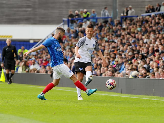 Pompey Legends v Alan Knight Celebrity XI in a charity fundraising match at Fratton Park on Bank Holiday Monday. Picture: Sarah Standing (050525-5952)