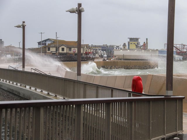 Storm in Southsea and Old Portsmouth.Picture: Habibur Rahman
