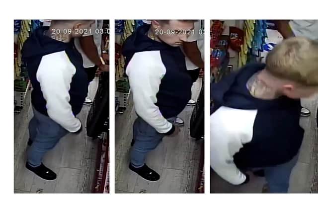 Hampshire Constabulary are looking to identify this man in connection with a robbery in Twyford Avenue. Picture: Hampshire Constabulary