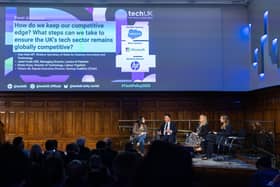Alan Mak MP (second left) at the techUK conference