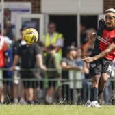 Haji Mnoga has featured at centre-half in all four of Pompey's pre-season friendlies. Picture: Jason Brown/ProSportsImages