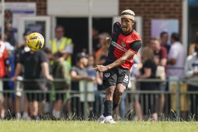 Haji Mnoga has featured at centre-half in all four of Pompey's pre-season friendlies. Picture: Jason Brown/ProSportsImages