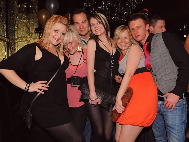 Clubbers enjoy a night out in Portsmouth in 2009. Picture: (091104-2225)