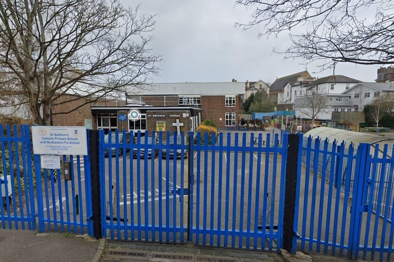 50 pupils applied to St Swithun's Catholic Primary School as first choice, with 5 being turned down.